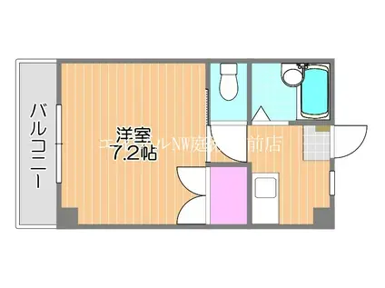 リーガ II(1K/3階)の間取り写真