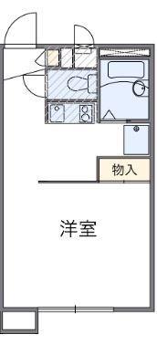 レオパレスクラウド(1K/2階)の間取り写真