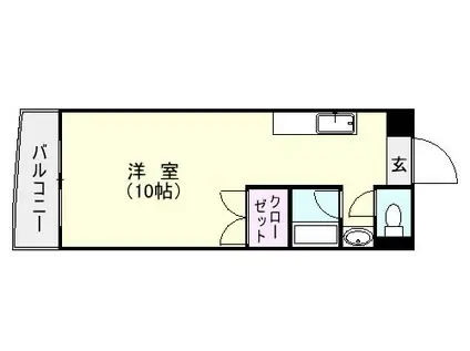 ルネスおごめ(ワンルーム/6階)の間取り写真