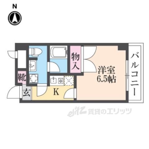 クリスタルプラザ(1K/5階)の間取り写真