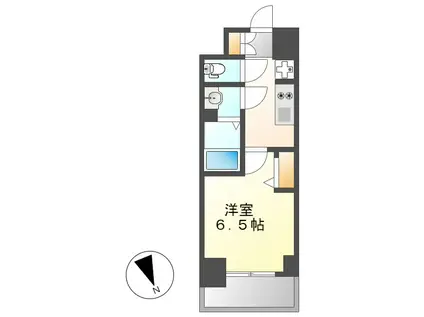 プレサンス広小路通今池(1K/3階)の間取り写真