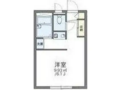 レオパレスBONHEURI(1K/1階)の間取り写真