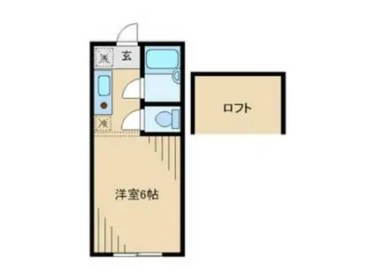 美里ハウス居村(1K/1階)の間取り写真