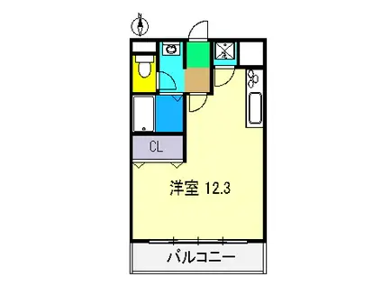 ADDRESS HARIMAYA(ワンルーム/3階)の間取り写真