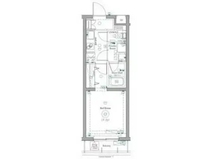 DIPS練馬春日町(1K/2階)の間取り写真