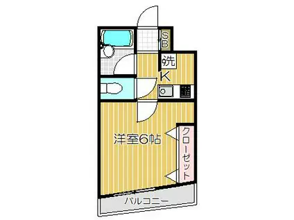 サンクレスト戸越(1K/3階)の間取り写真