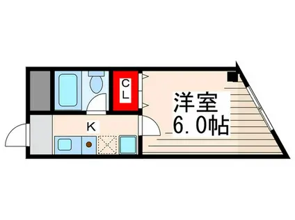 アーバンシティ・プルミエII(1K/5階)の間取り写真