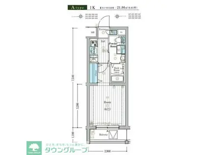MAXIV百合ヶ丘TRE(1K/1階)の間取り写真