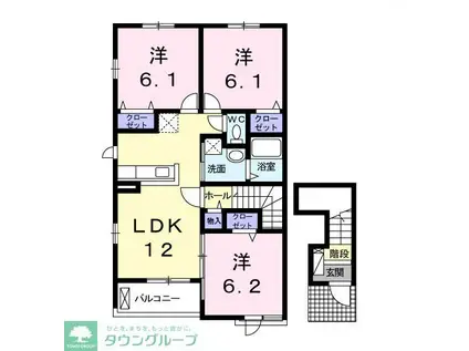 KLAR GARDENI(3LDK/2階)の間取り写真