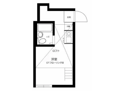 リプロン東蒲田(ワンルーム/1階)の間取り写真