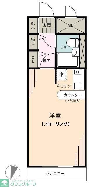 ライオンズプラザ平塚(1K/7階)の間取り写真