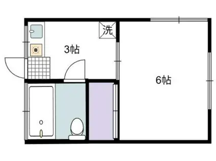 セレーノ(1K/2階)の間取り写真