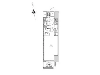 CRESTTAPP金山(1K/9階)の間取り写真
