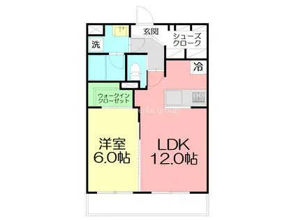 REGALOレガロ(1LDK/2階)の間取り写真