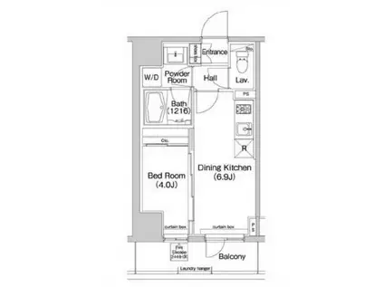 コンフォリア東池袋イースト(1DK/5階)の間取り写真