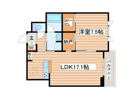 サジタリオ(1SLDK/2階)の間取り写真