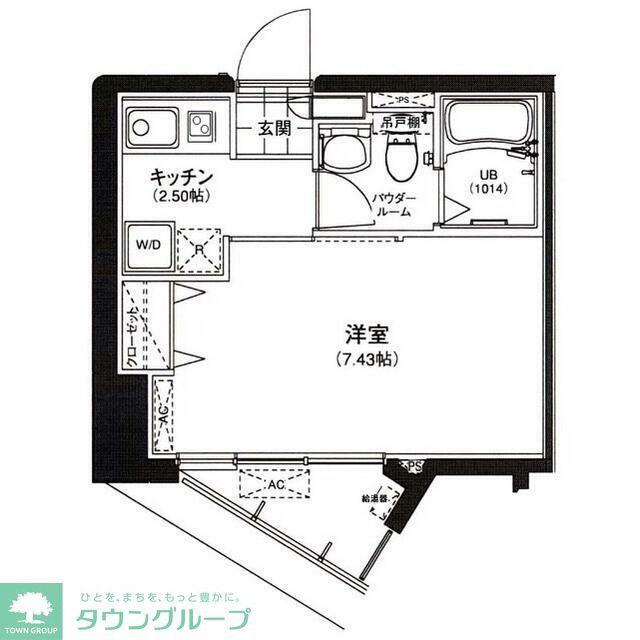 サウンドおしあげ(1K/11階)の間取り写真