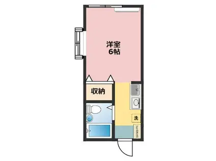 コーポKAZUKI(ワンルーム/1階)の間取り写真