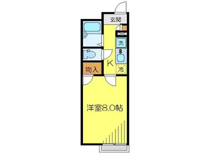 レオパレスビジュ47933(1K/1階)の間取り写真