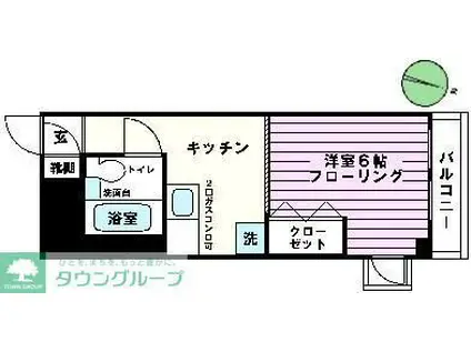 伏見ビル(1K/4階)の間取り写真