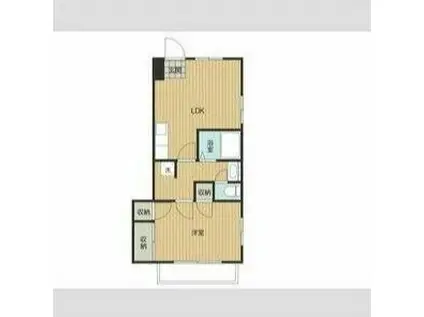 八潮ファミリオ(1LDK/3階)の間取り写真