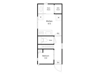 女性限定ルームシェア BOハイツ(ワンルーム/3階)の間取り写真