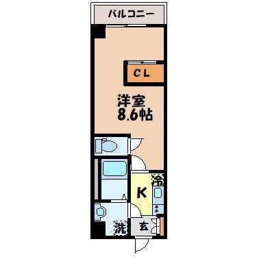 MODERN PALAZZO 文教 PRIMA(1K/7階)の間取り写真