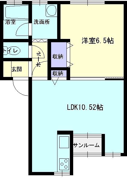 メゾン・ド フォレスタ(1LDK/1階)の間取り写真