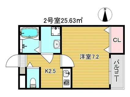 ACHT HIK RESIDENCE 南住吉(1K/4階)の間取り写真