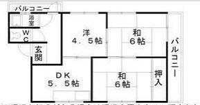 RIZEONE河内長野(3DK/3階)の間取り写真
