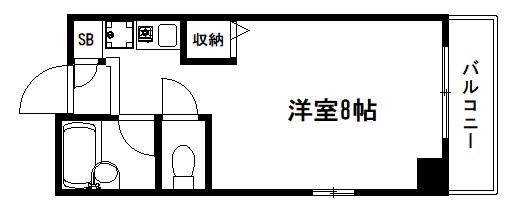 SHICATA SEPT BLDG(1K/10階)の間取り写真