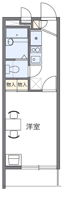 MARUKA2(1K/2階)の間取り写真