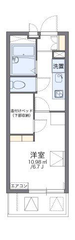 レオパレスフレンディー太閤(1K/3階)の間取り写真