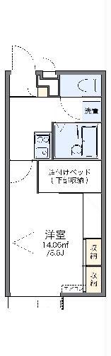 レオパレス屋敷(1K/2階)の間取り写真