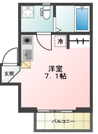 GLANZ千石II(ワンルーム/2階)の間取り写真