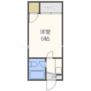 コーポ南加賀屋(1K/2階)の間取り写真