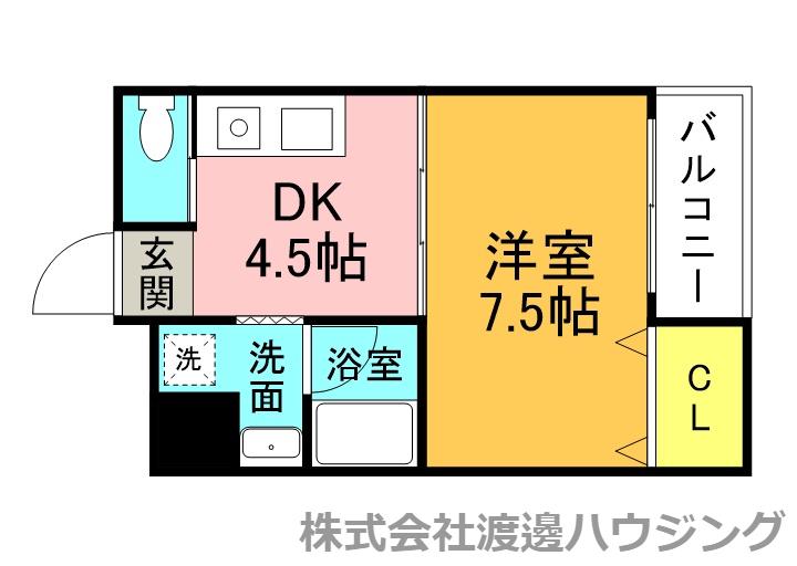 フェアリーアオイ(1DK/2階)の間取り写真