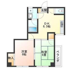 SMAT BLDG(2DK/4階)の間取り写真