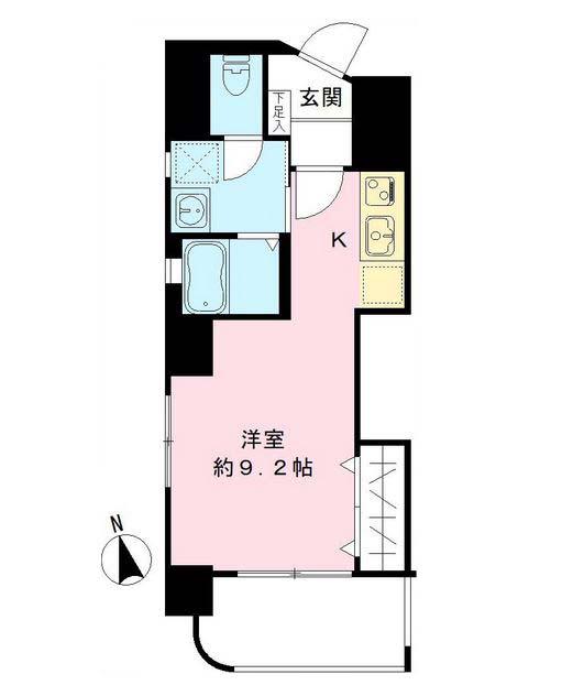 Y・S大勝(ワンルーム/2階)の間取り写真