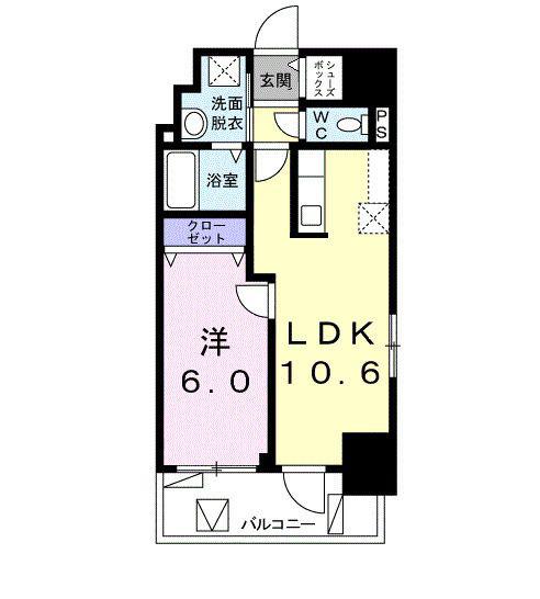 ロジュマン ベル(1LDK/10階)の間取り写真