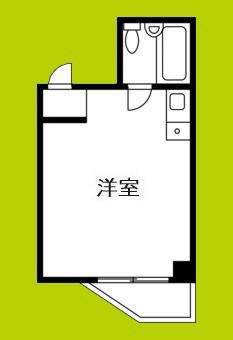 ブライトゾーン大国(ワンルーム/5階)の間取り写真