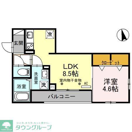 ルミリエ(1LDK/3階)の間取り写真