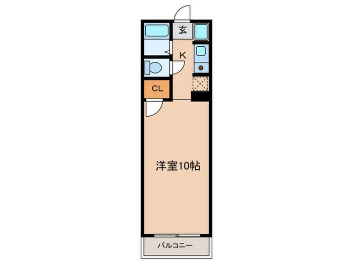 エスペランサ富士(1K/3階)の間取り写真