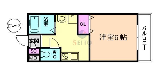 L&CスターハイツNO16(1K/2階)の間取り写真