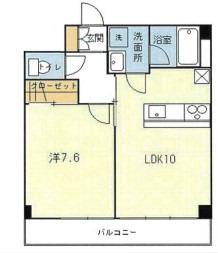 ガーデンハイム2(1LDK/2階)の間取り写真