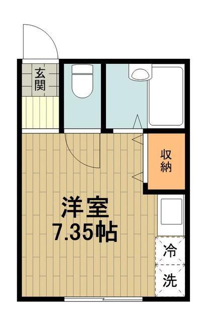 スタージュ(ワンルーム/1階)の間取り写真