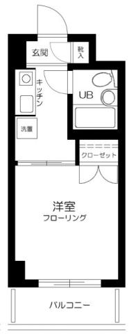 ハイタウン大森ナンバー5(1K/5階)の間取り写真
