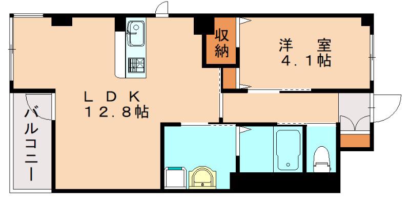 NEVER CHANGE(1LDK/3階)の間取り写真