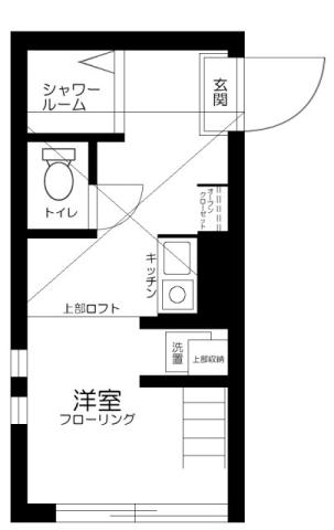 RAY HOUSE(ワンルーム/2階)の間取り写真