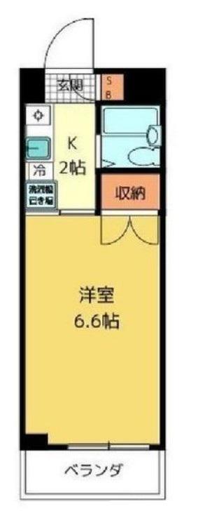 橋爪一ビル(1K/2階)の間取り写真
